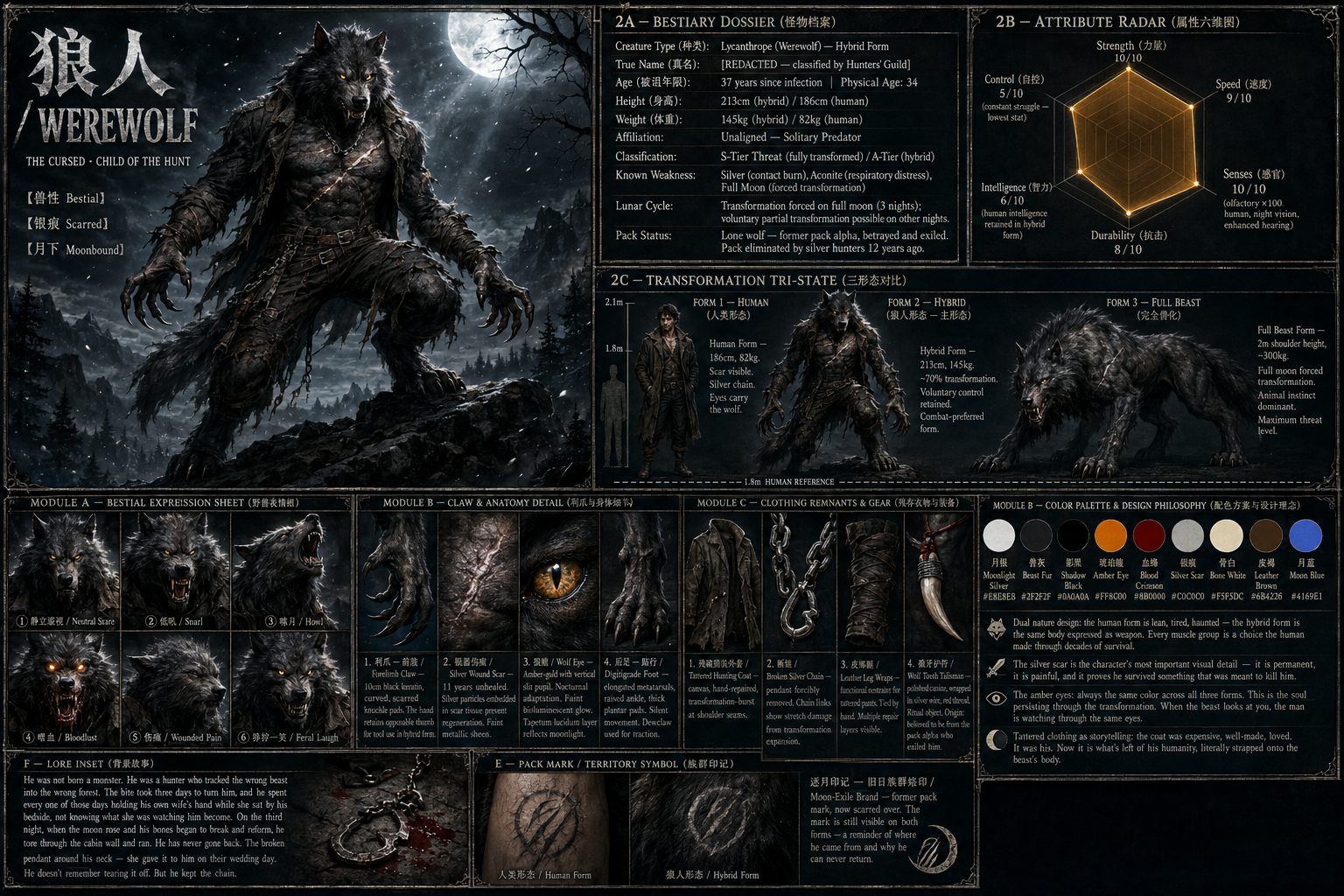 Creature dossier board